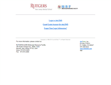 Tablet Screenshot of dnalims.umdnj.edu